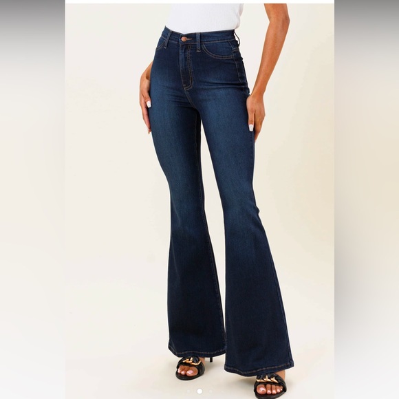 Vibrant M.i.U Tall Bell Flare Jeans - Picture 6 of 16